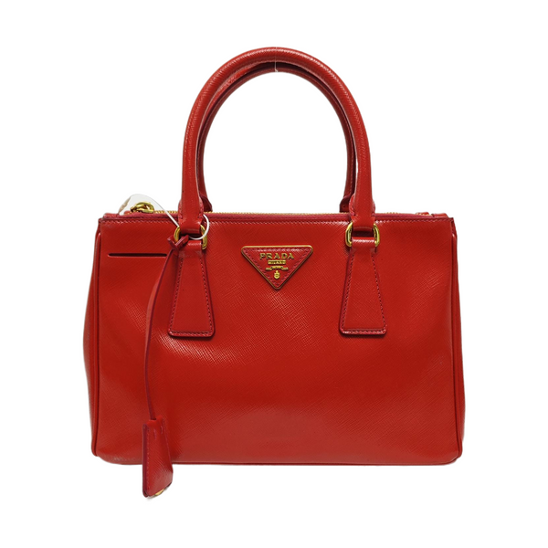 Galleria Small Saffiano Calfskin Red