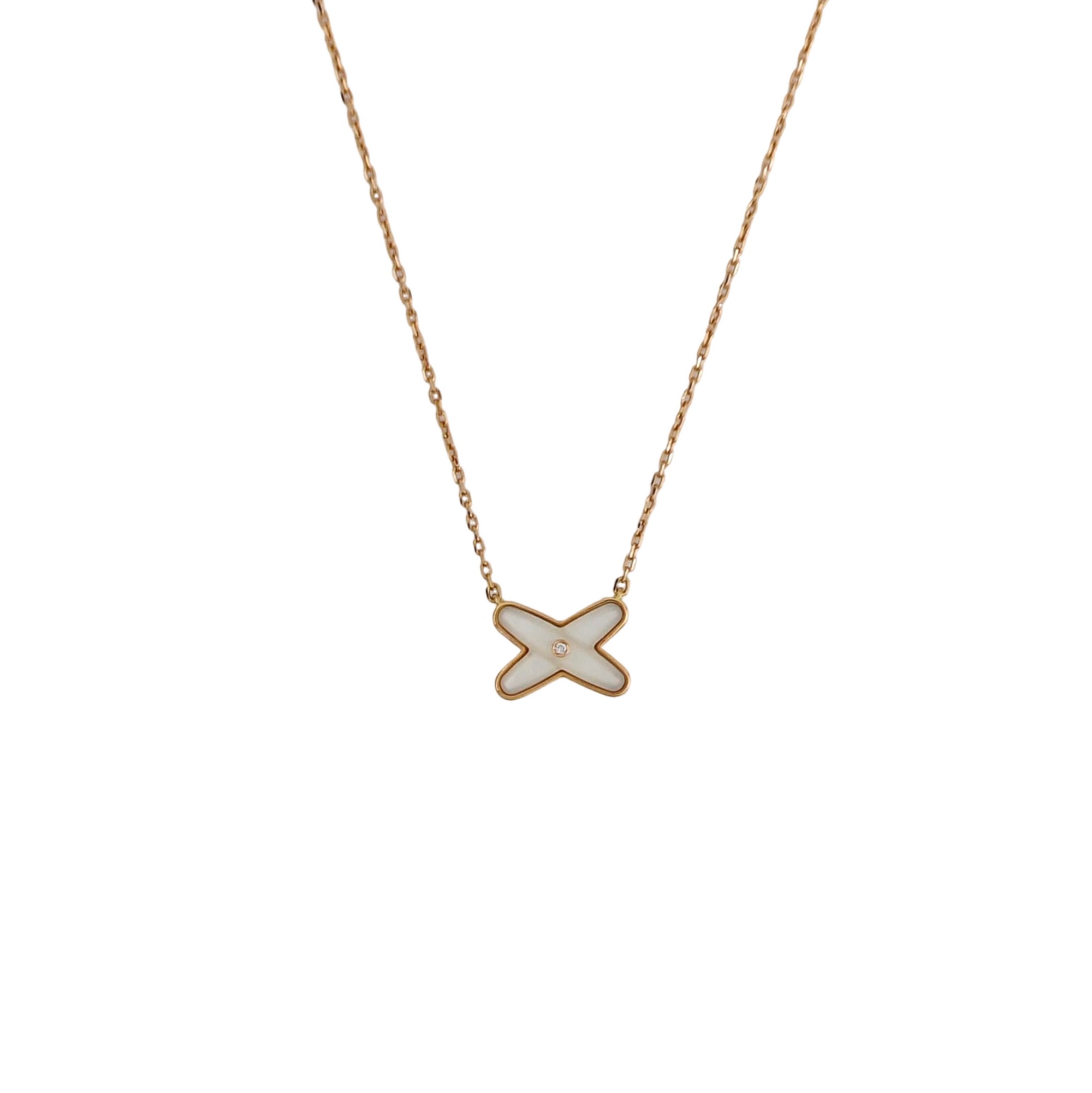 Jeux De Liens 18k Rose Gold Necklace