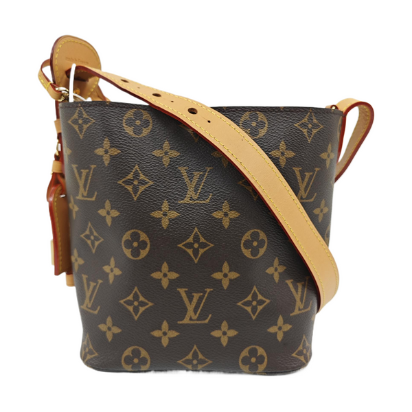 ALL IN BB Monogram Coated Canvas Brown