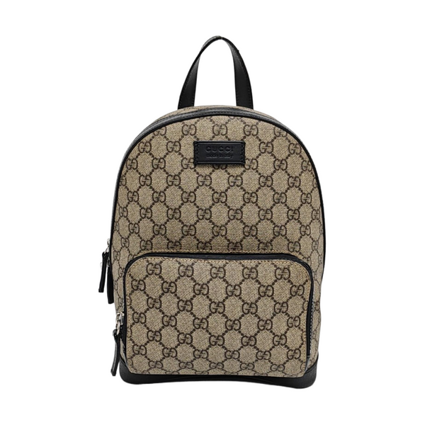 Monogram Coated Canvas Backpack Small Brown