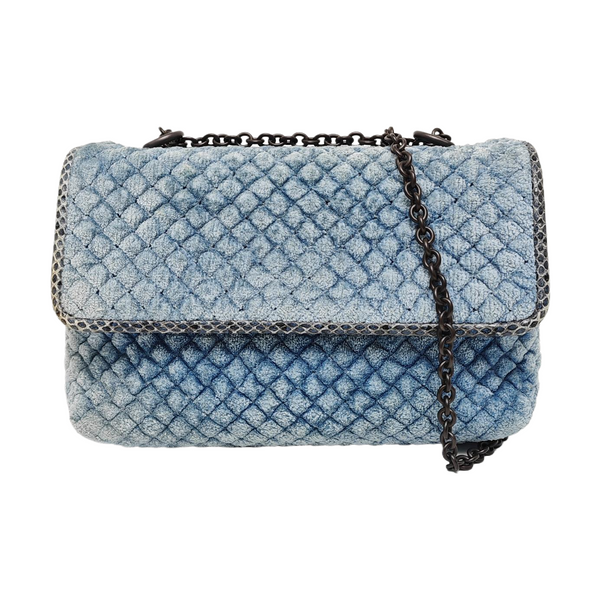 Quilted Velvet Blue