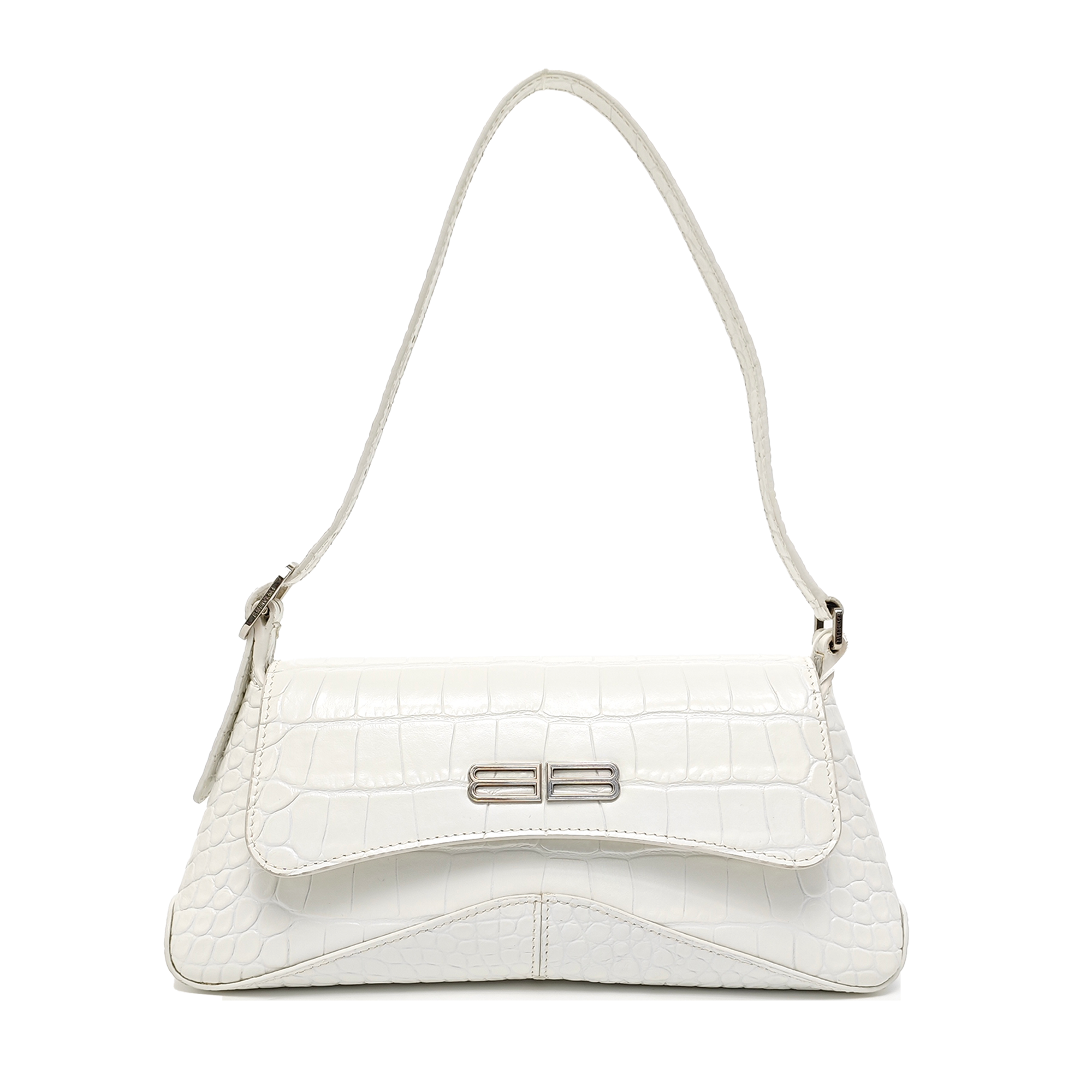 Calfskin Shoulder Bag White