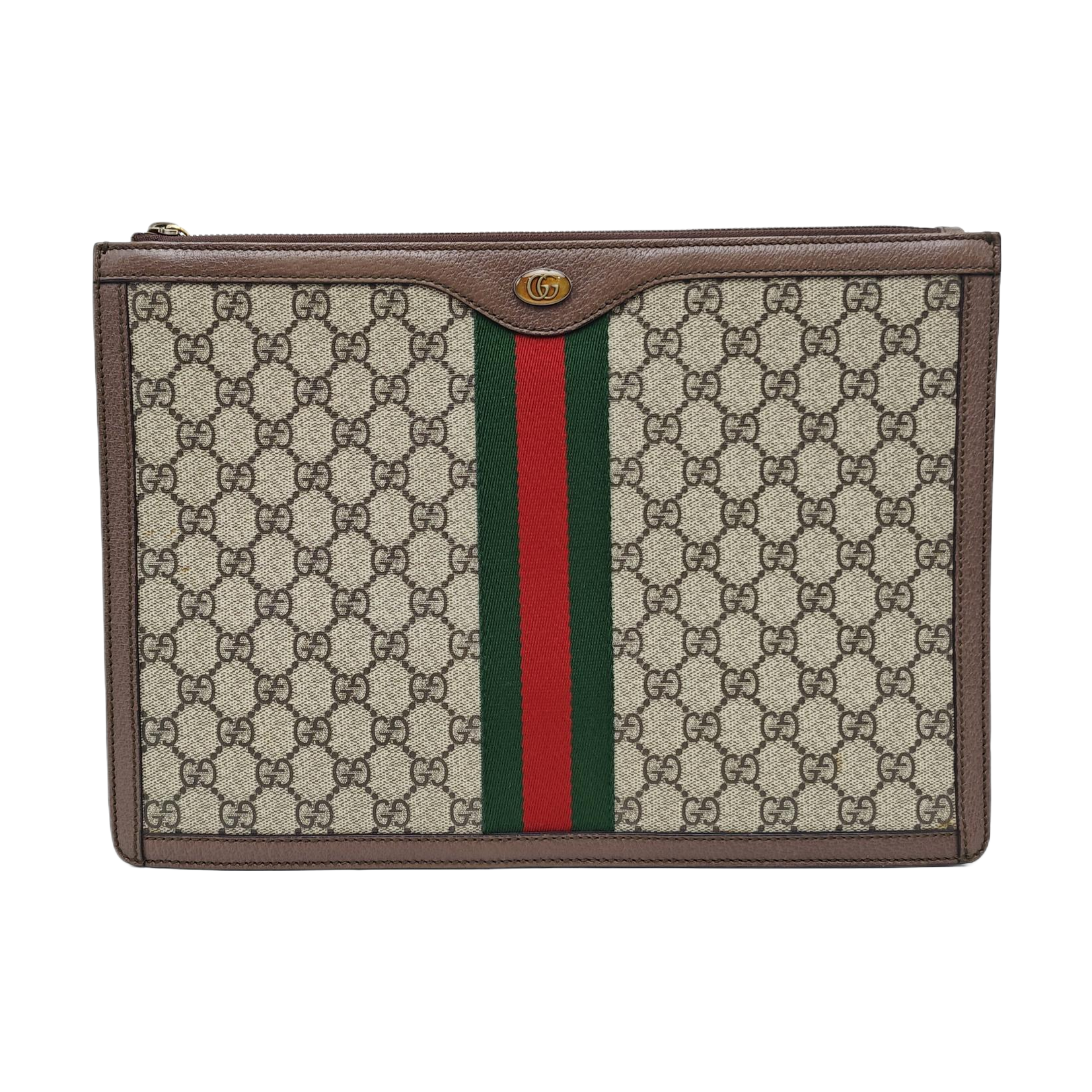 Ophidia Medium Monogram Coated Canvas Beige