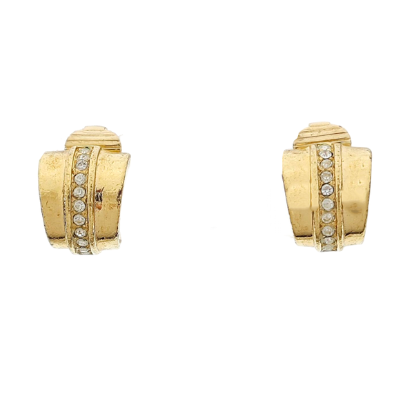 Metal Gold Clip On Earrings