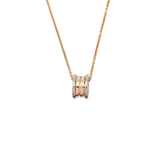 B.ZERO1 18k White Gold Rose Gold Necklace