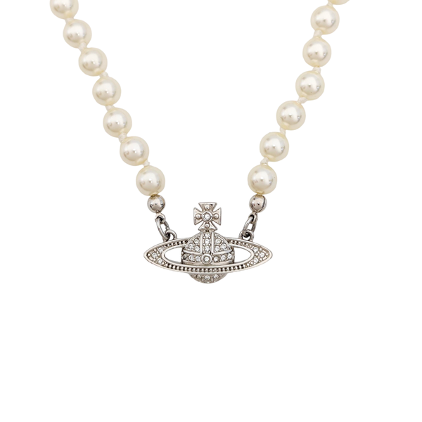 Faux Pearl White Necklace