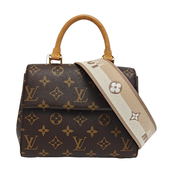 CLUNY PM Monogram Coated Canvas Brown
