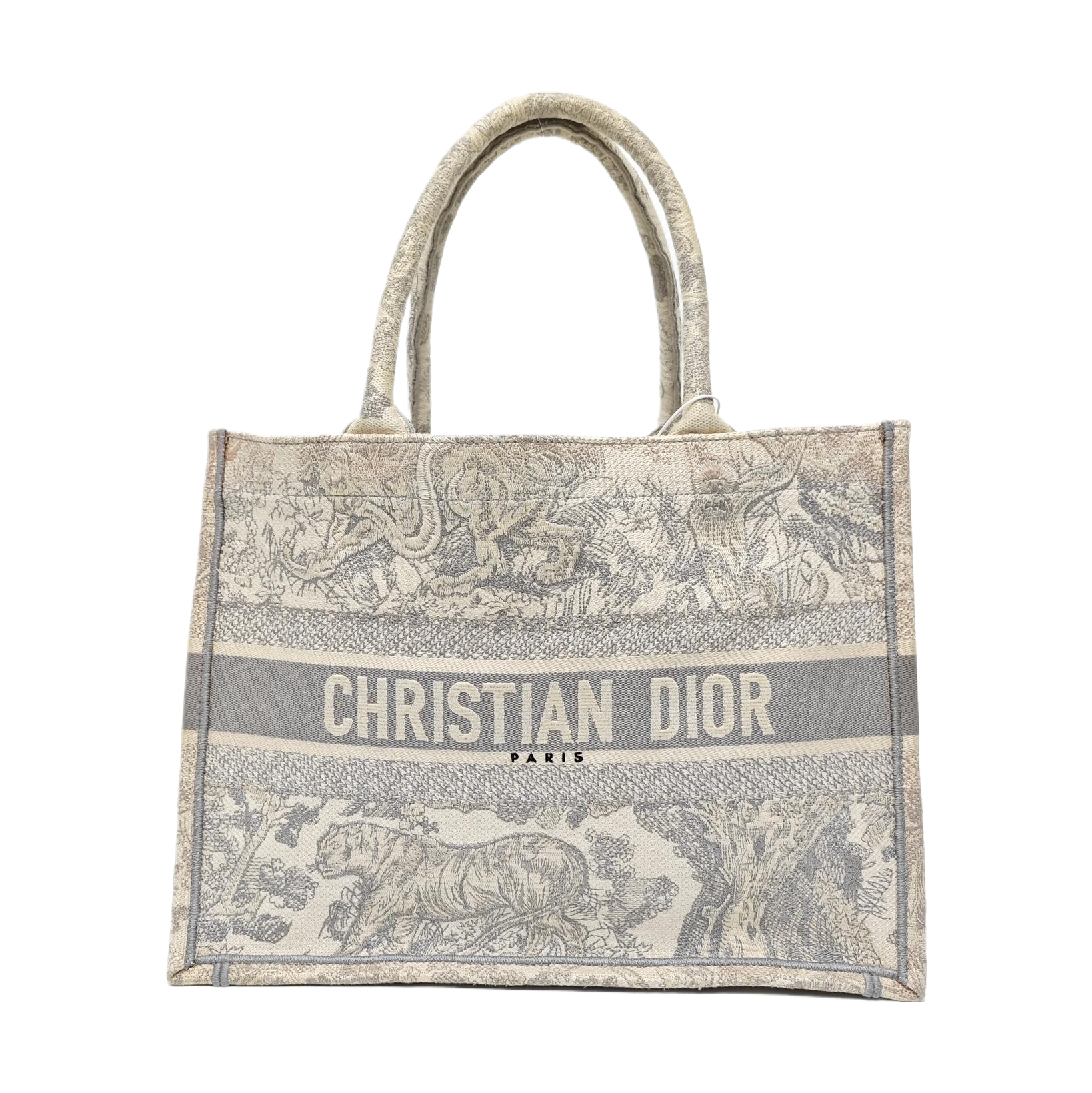 Book Tote Medium Fabric Gray