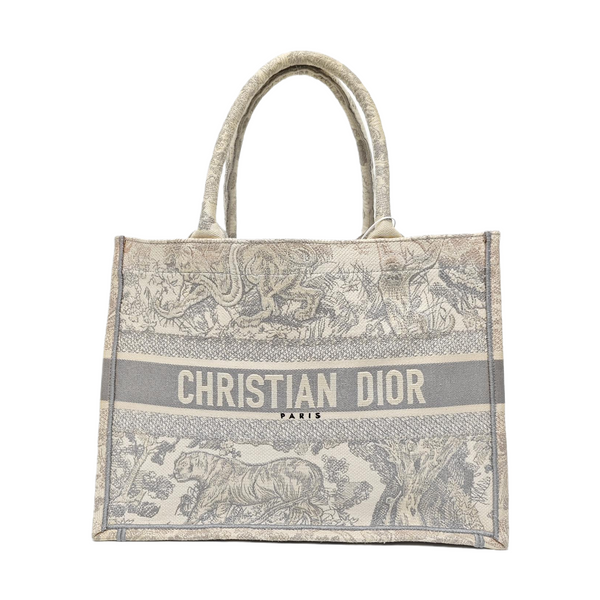 Book Tote Medium Fabric Gray