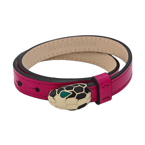 SERPENTI Leather Red Bracelet