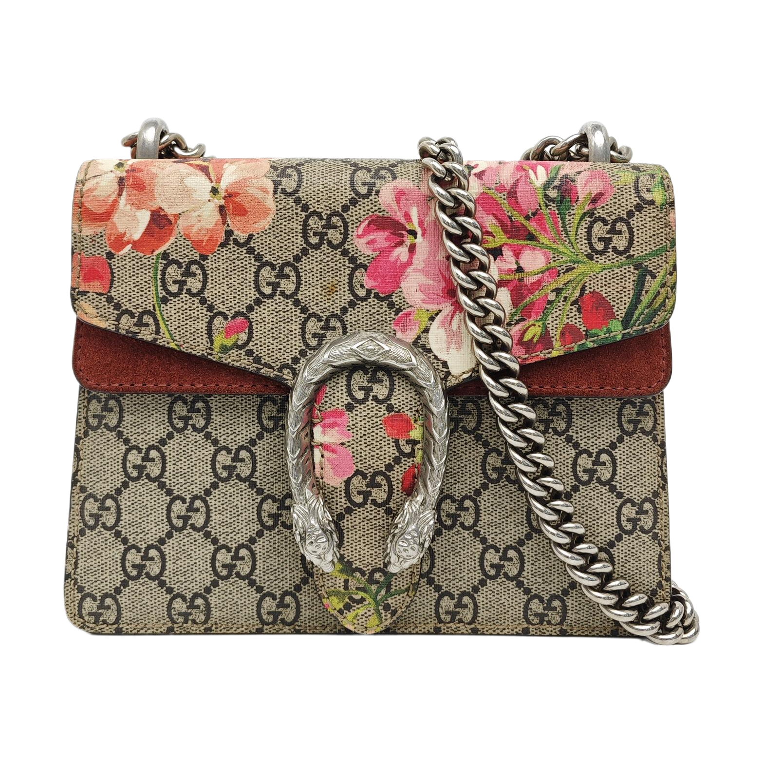 Dionysus Mini Monogram Coated Canvas Beige