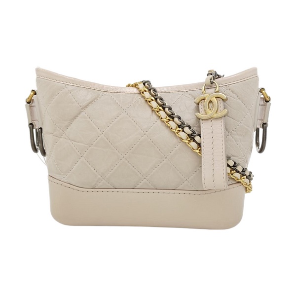 GABRIELLE Small Quilted Calfskin Pink