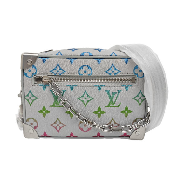 SOFT TRUNK Mini Monogram Coated Canvas White