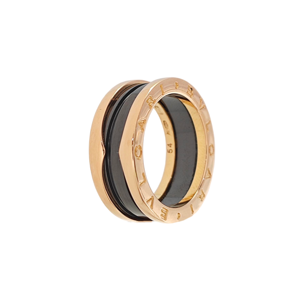 B.ZERO1 18k Rose Gold Ring EU 54