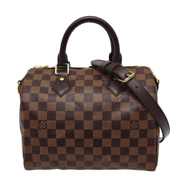 SPEEDY 25 Damier Ebene Coated Canvas Brown