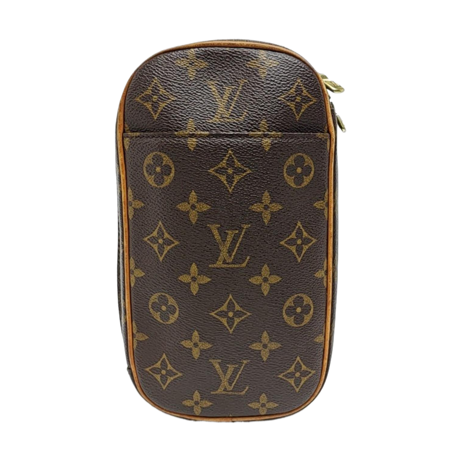 GANGE Monogram Coated Canvas Brown