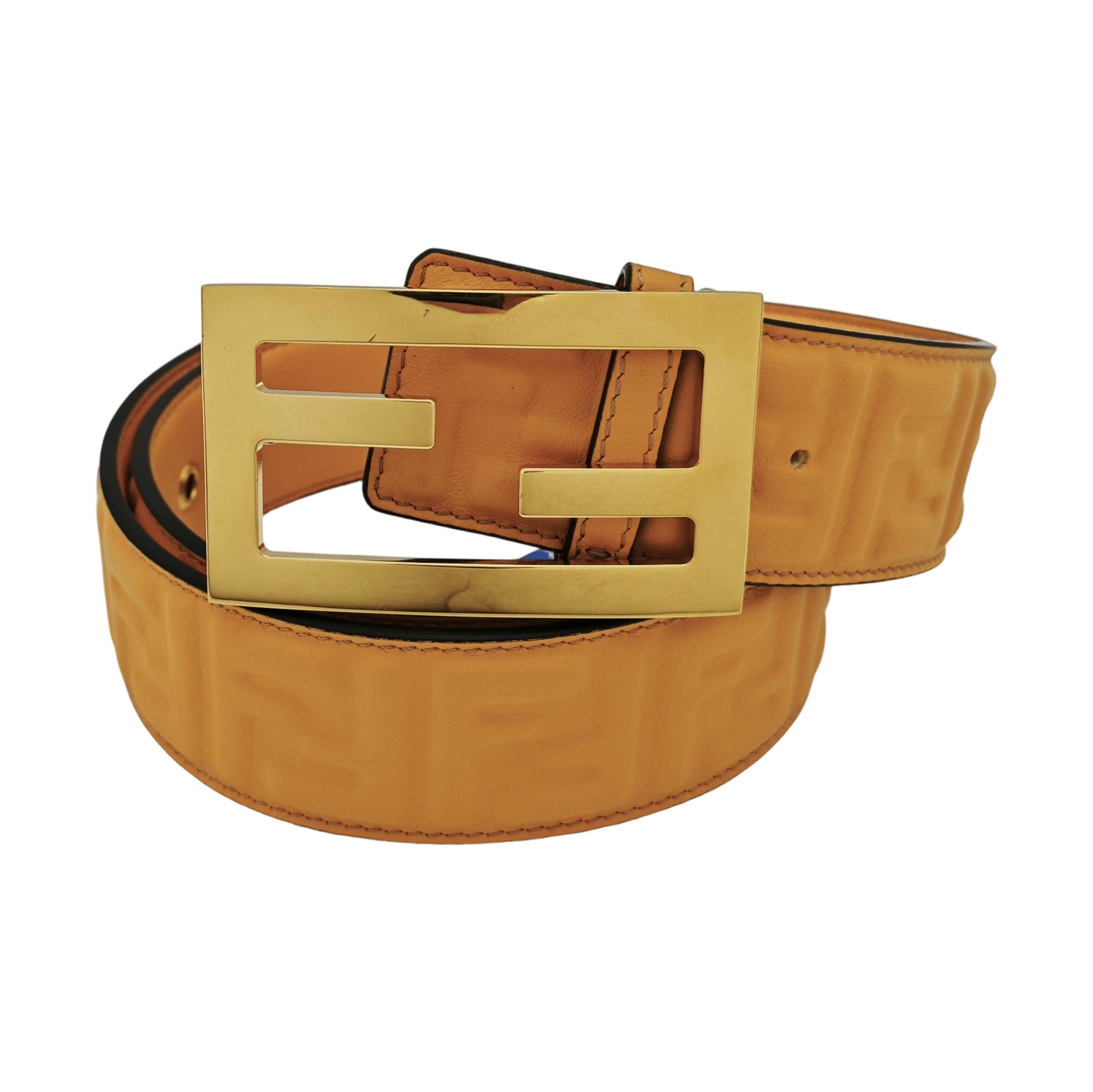Leather Belt Yellow