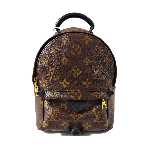 PALM SPRINGS Mini Monogram Coated Canvas Brown