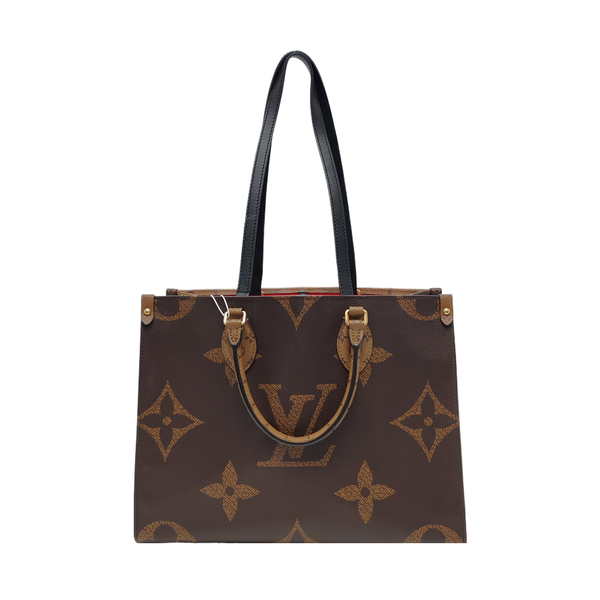 ONTHEGO MM Monogram Coated Canvas Brown