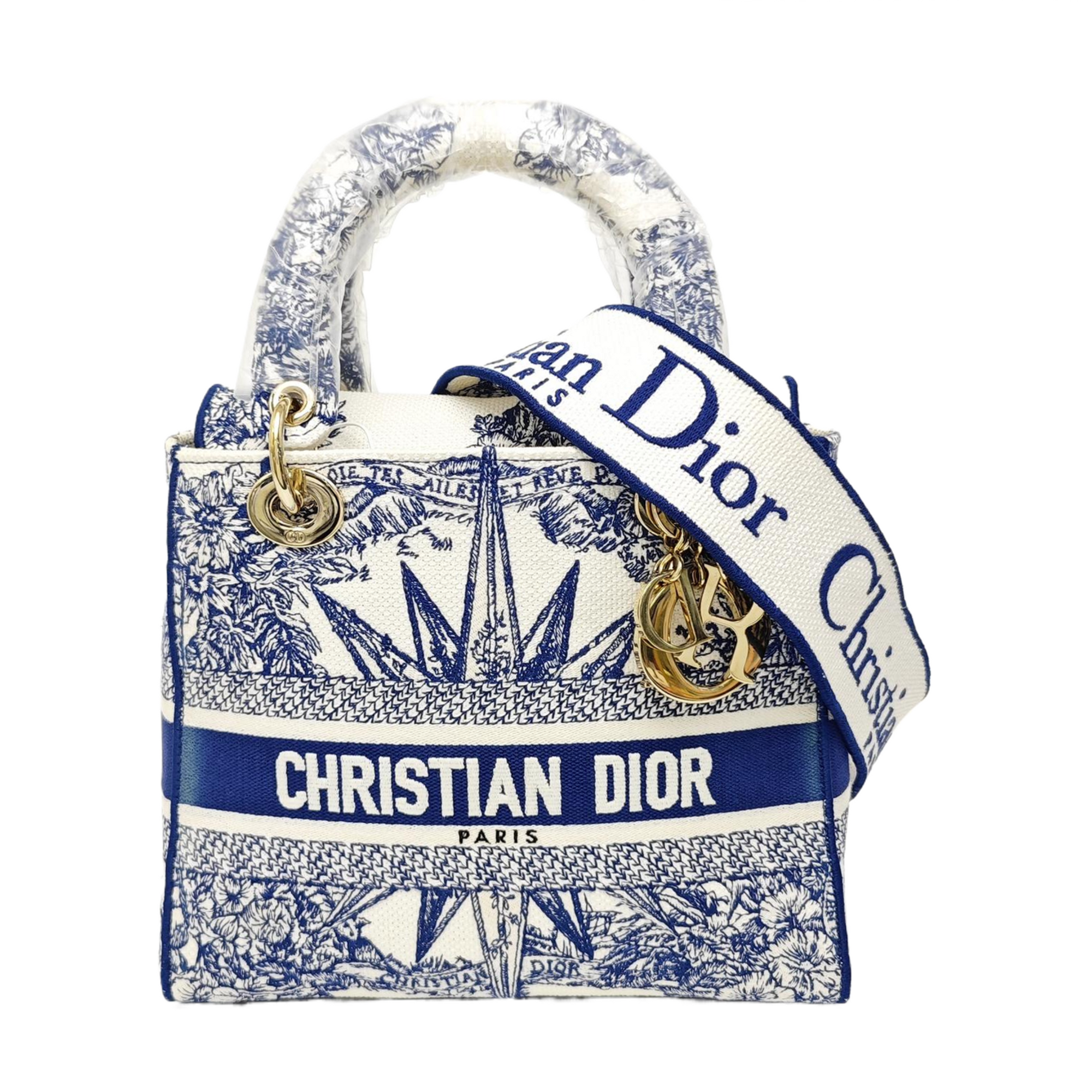Lady D-Lite Medium Canvas Blue