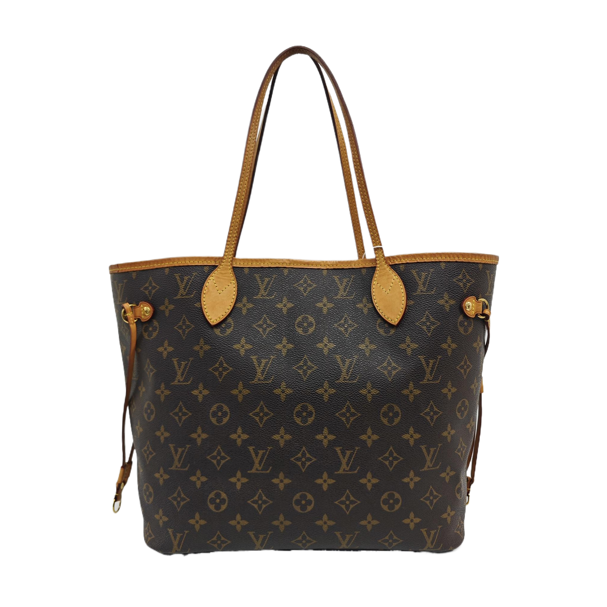 NEVERFULL MM Monogram Coated Canvas Brown