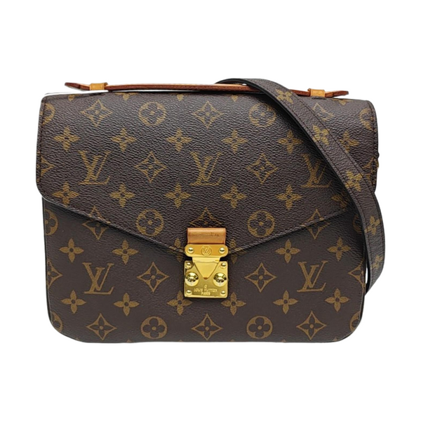 MÉTIS MM Monogram Coated Canvas Brown