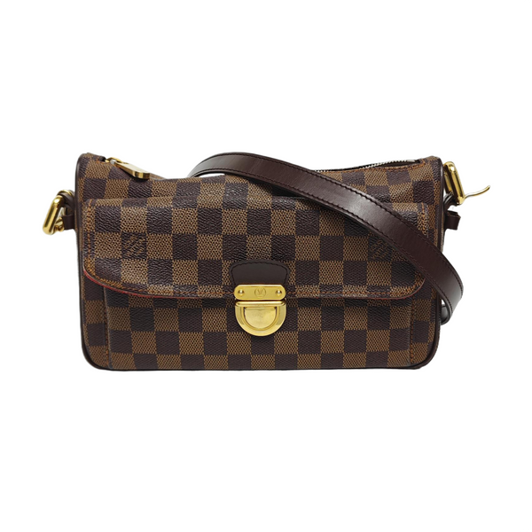 RAVELLO GM Damier Ebene Coated Canvas Brown