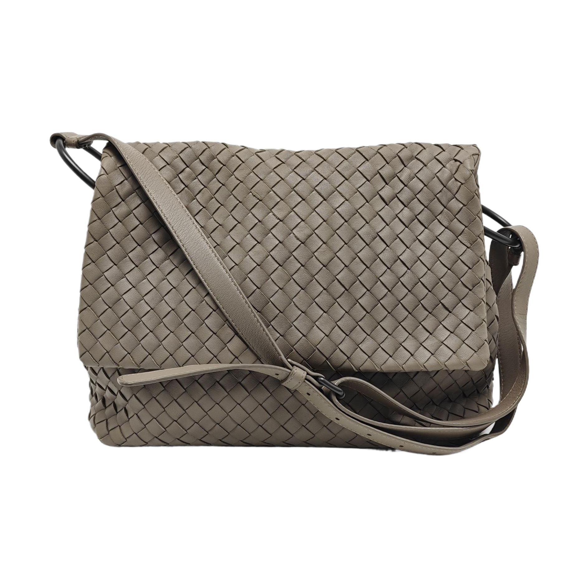 Calfskin Shoulder Bag Gray