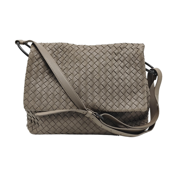 Calfskin Shoulder Bag Gray