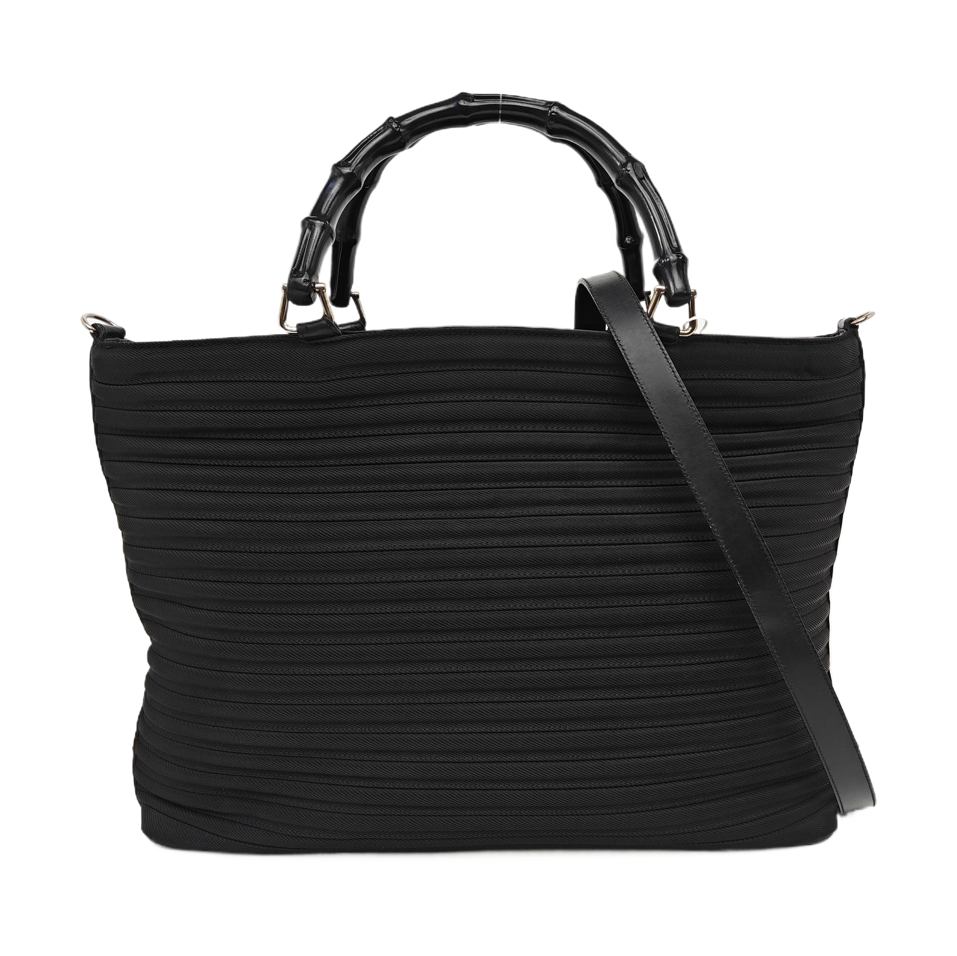 Fabric Shoulder Bag Black