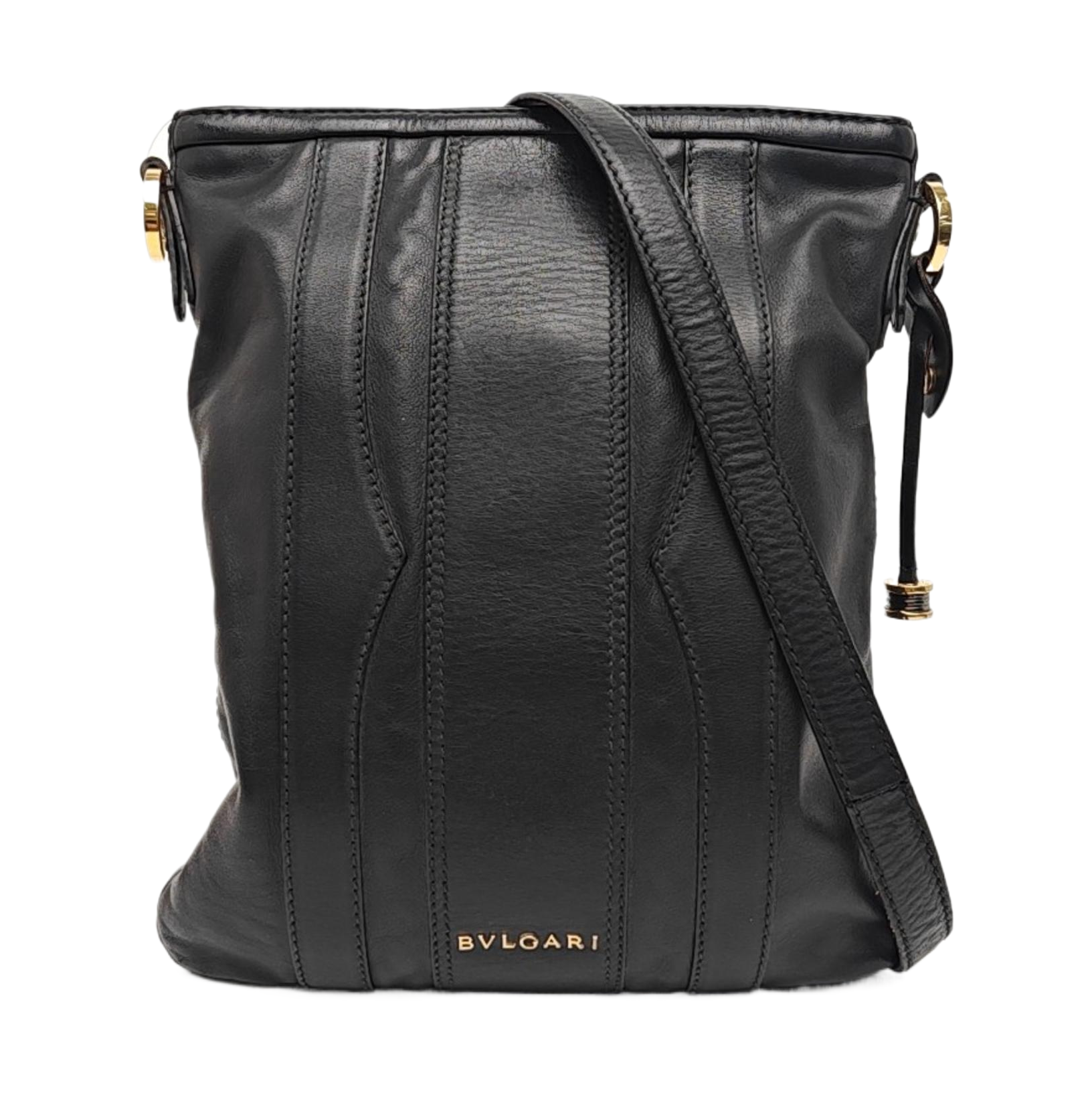 Calfskin Shoulder Bag Black