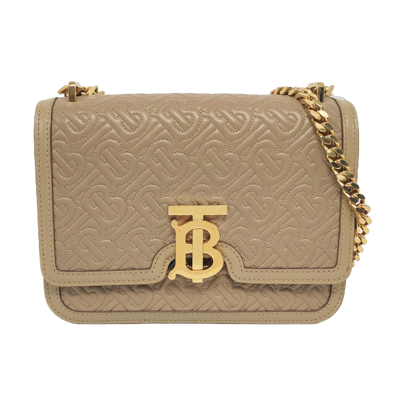 TB Small Lambskin Beige