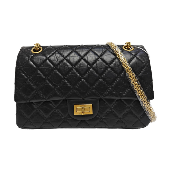 2.55 225 (small) Quilted Calfskin Black