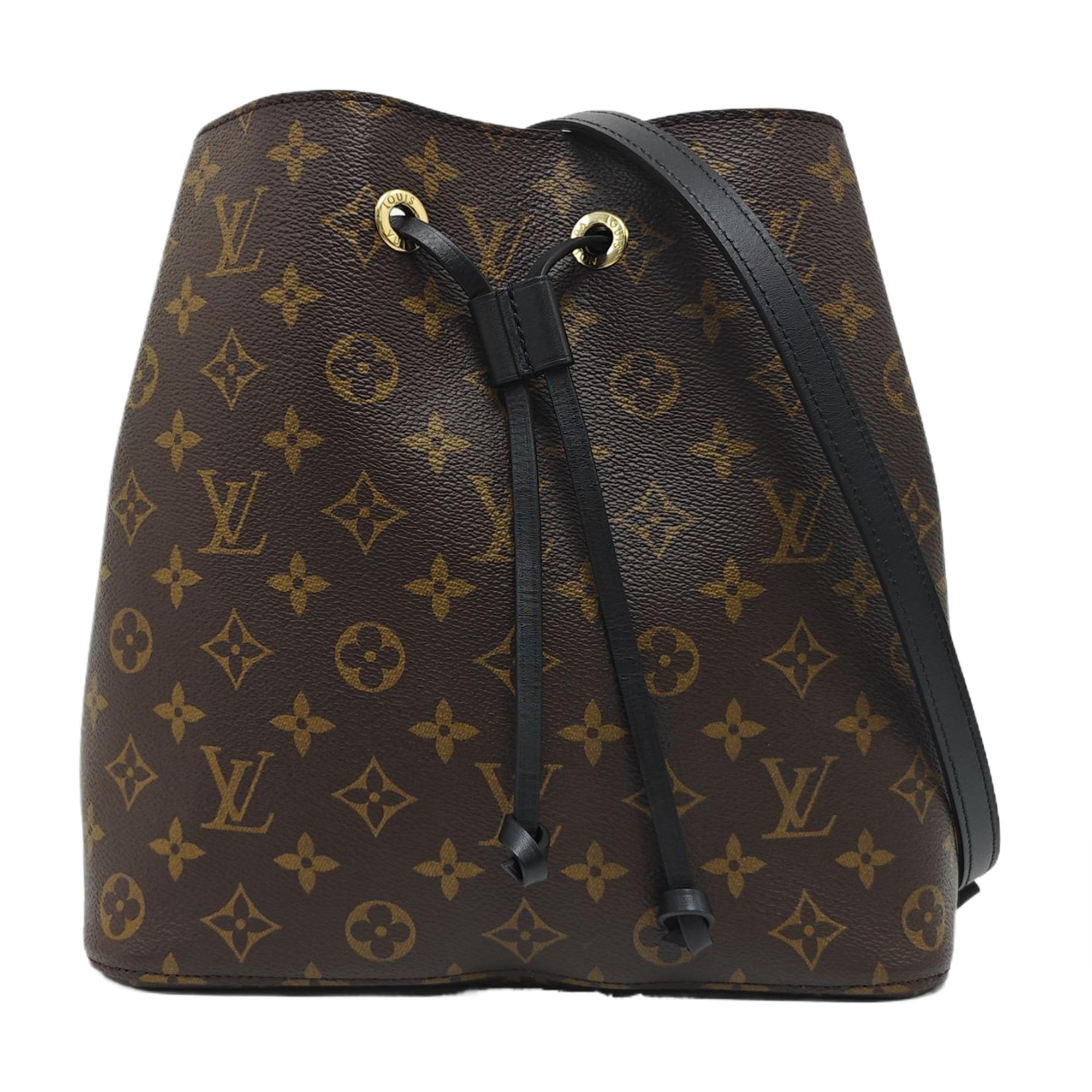 NÉONOÉ MM Monogram Coated Canvas Brown
