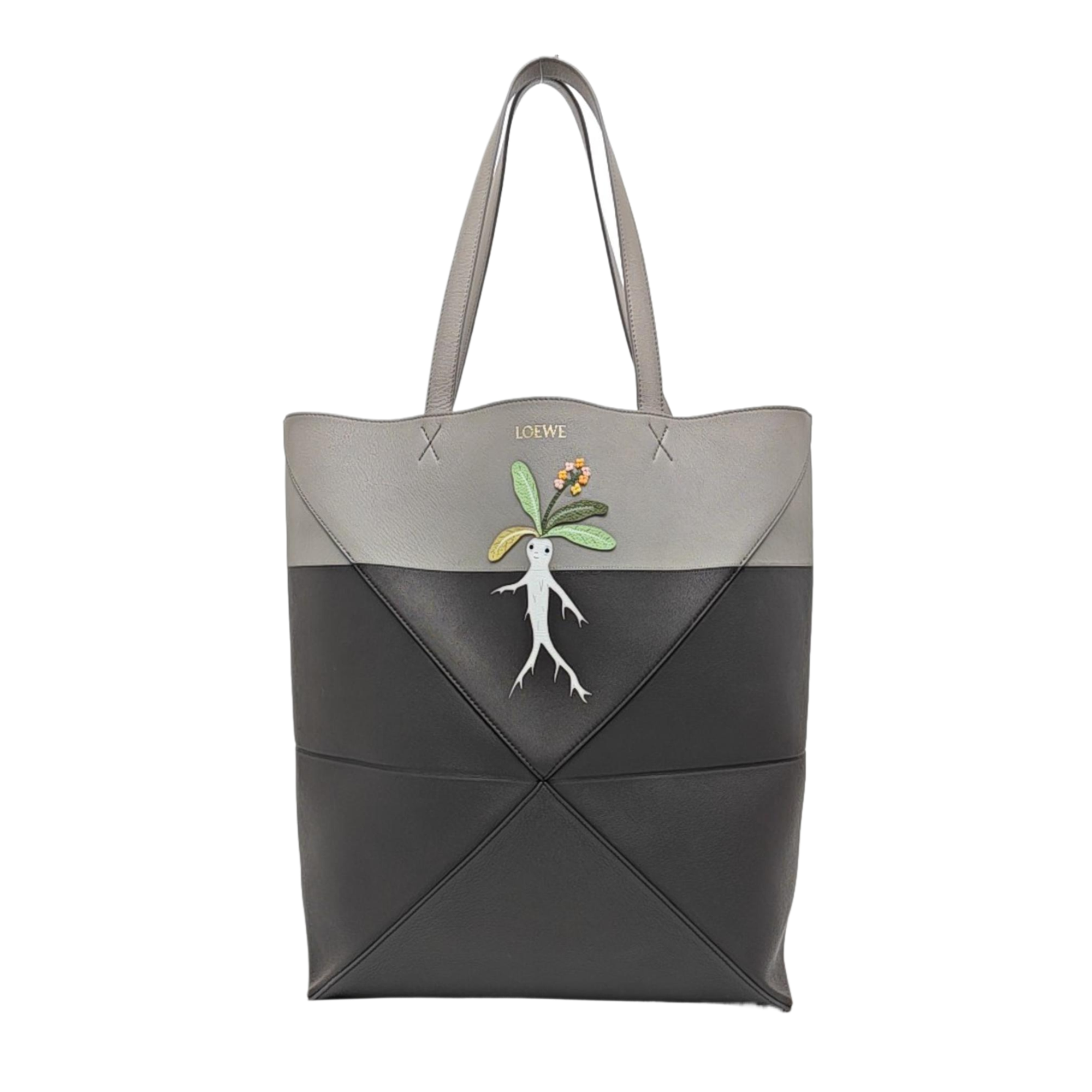 Puzzle Fold Large Leather Multicolor