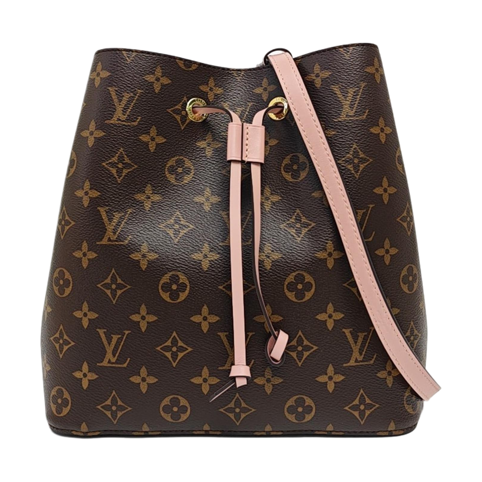 NÉONOÉ MM Monogram Coated Canvas Brown