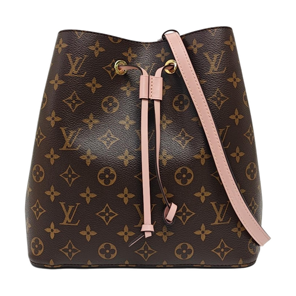 NÉONOÉ MM Monogram Coated Canvas Brown