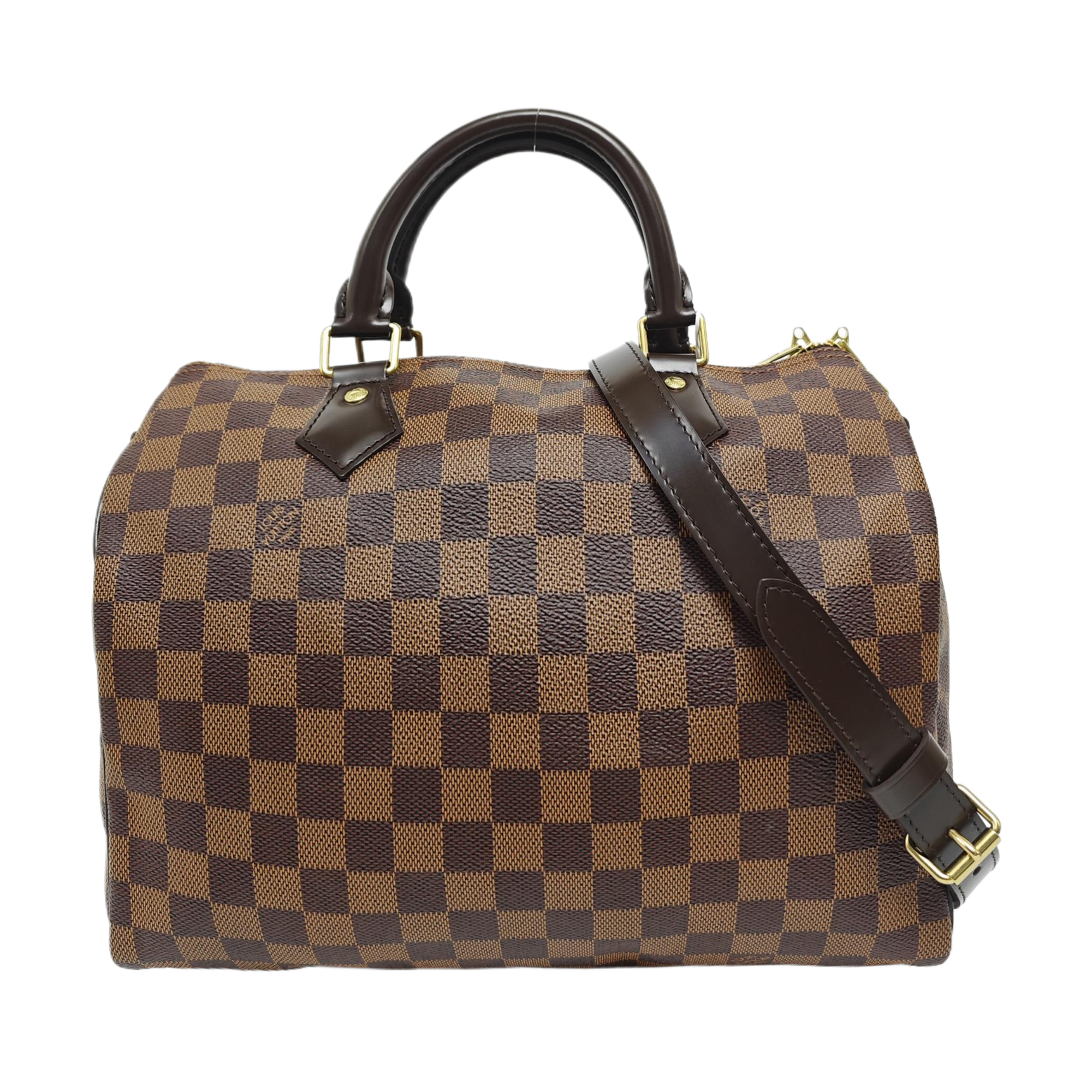 SPEEDY 30 Damier Ebene Coated Canvas Brown