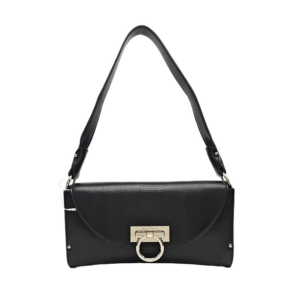 Calfskin Shoulder Bag Black