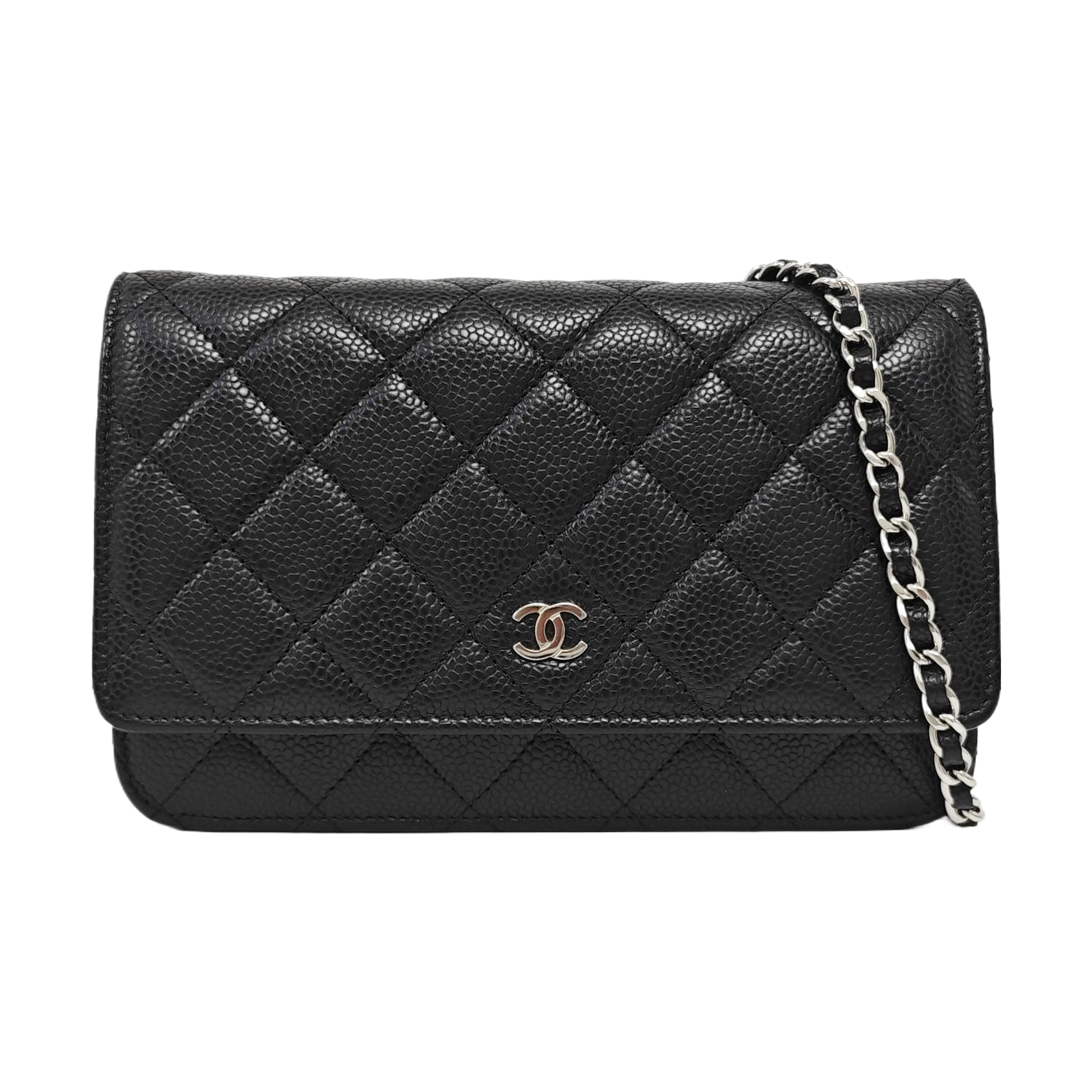 WOC Quilted Grained Calfskin Black