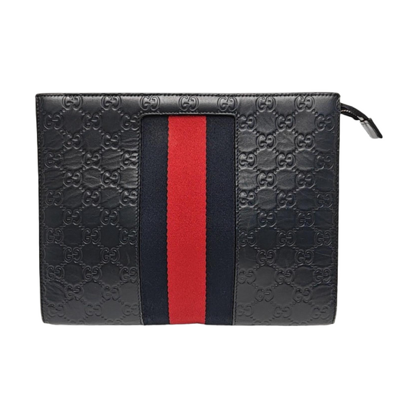 Signature Monogram Calfskin Blue