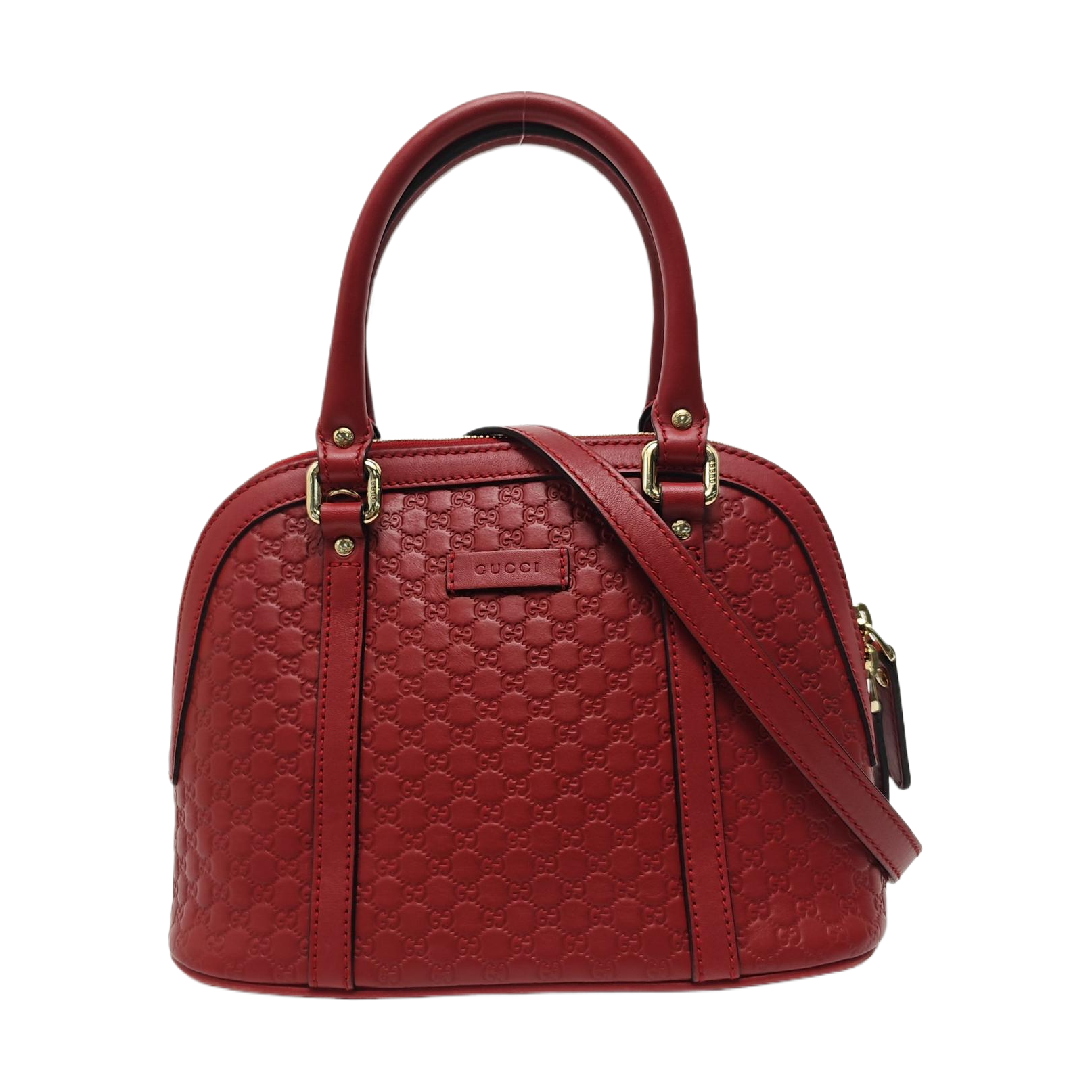 Microguccissima Monogram Calfskin Red