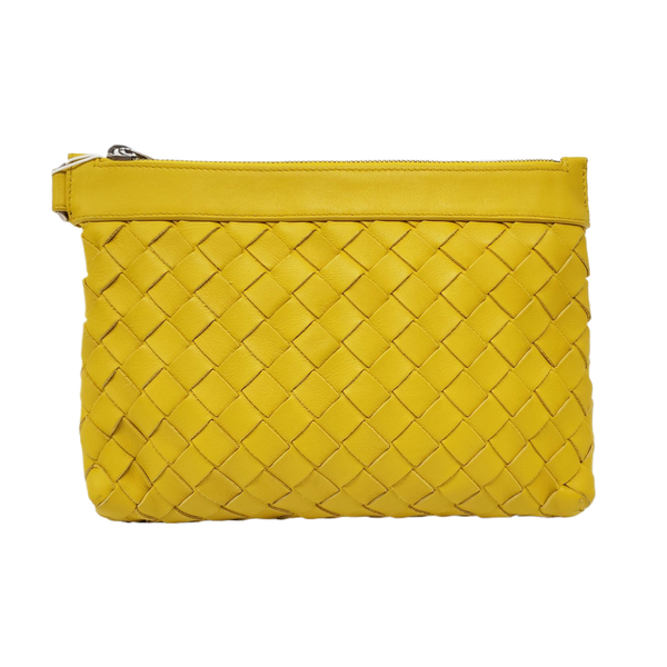 Calfskin Clutch Yellow