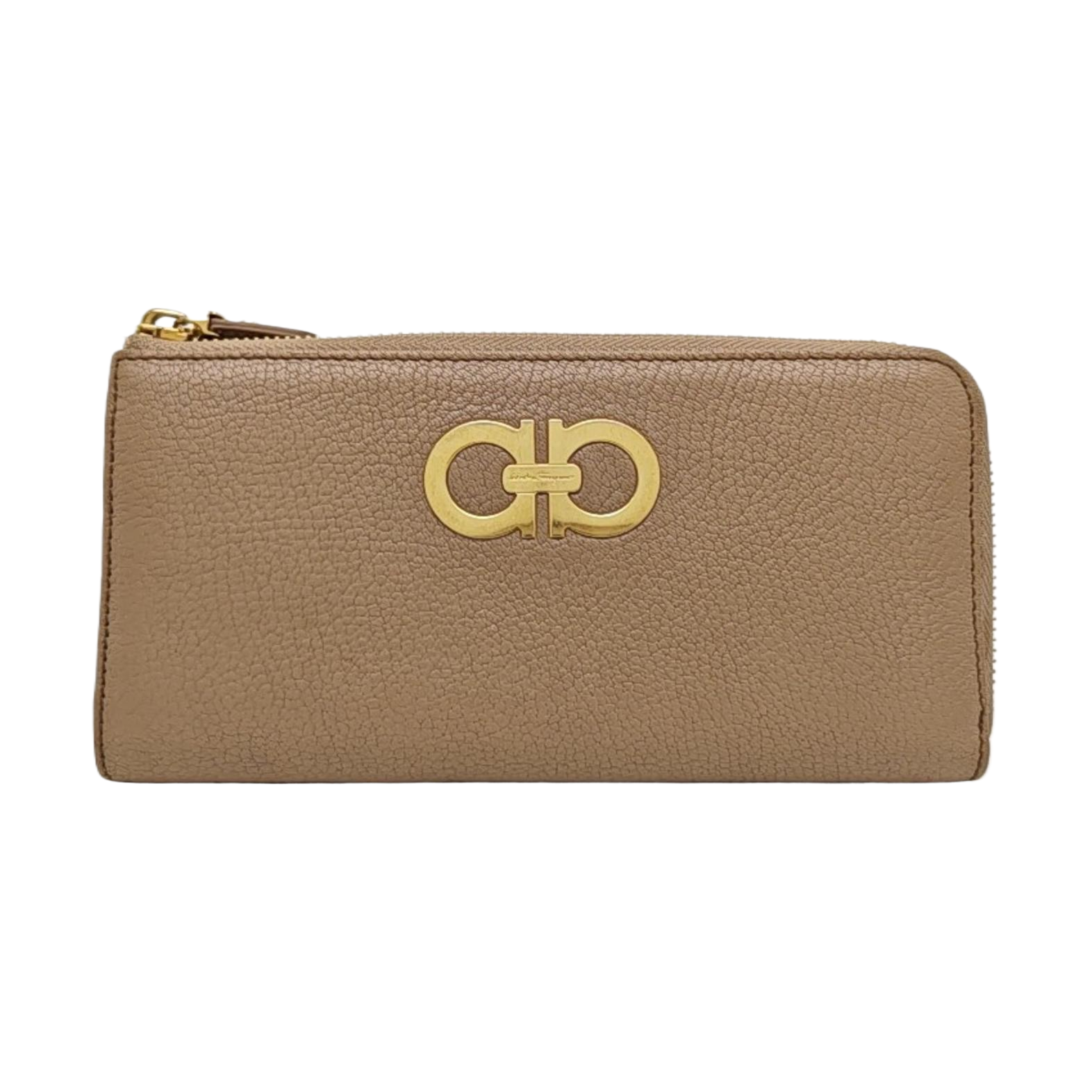 Gancini Calfskin Gray Wallet