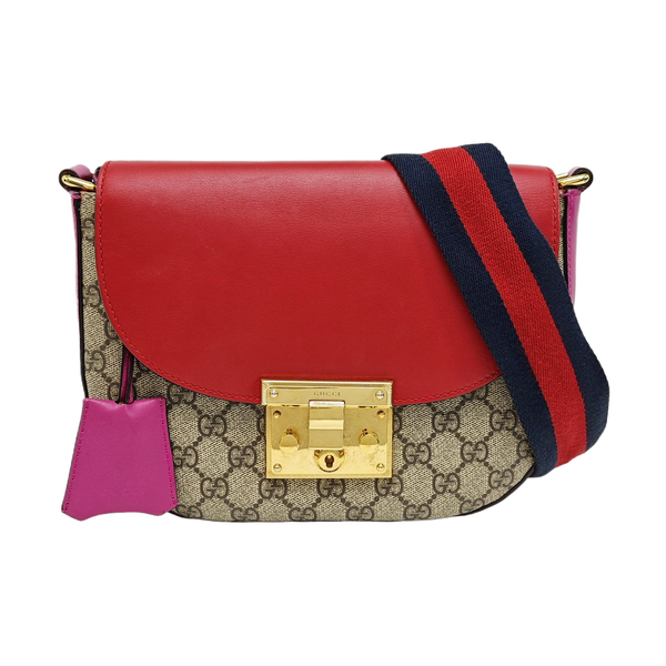 Padlock Medium Monogram Coated Canvas Multicolor