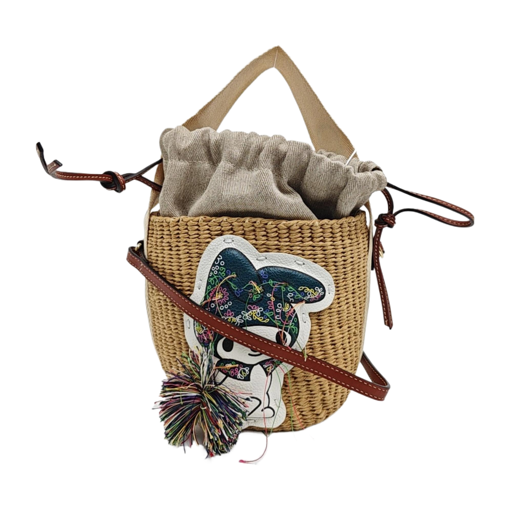 Woody Small Straw Beige