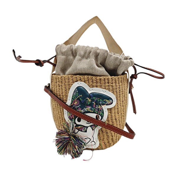 Woody Small Straw Beige