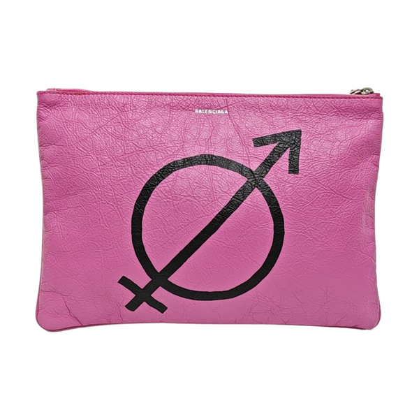 Calfskin Clutch Pink