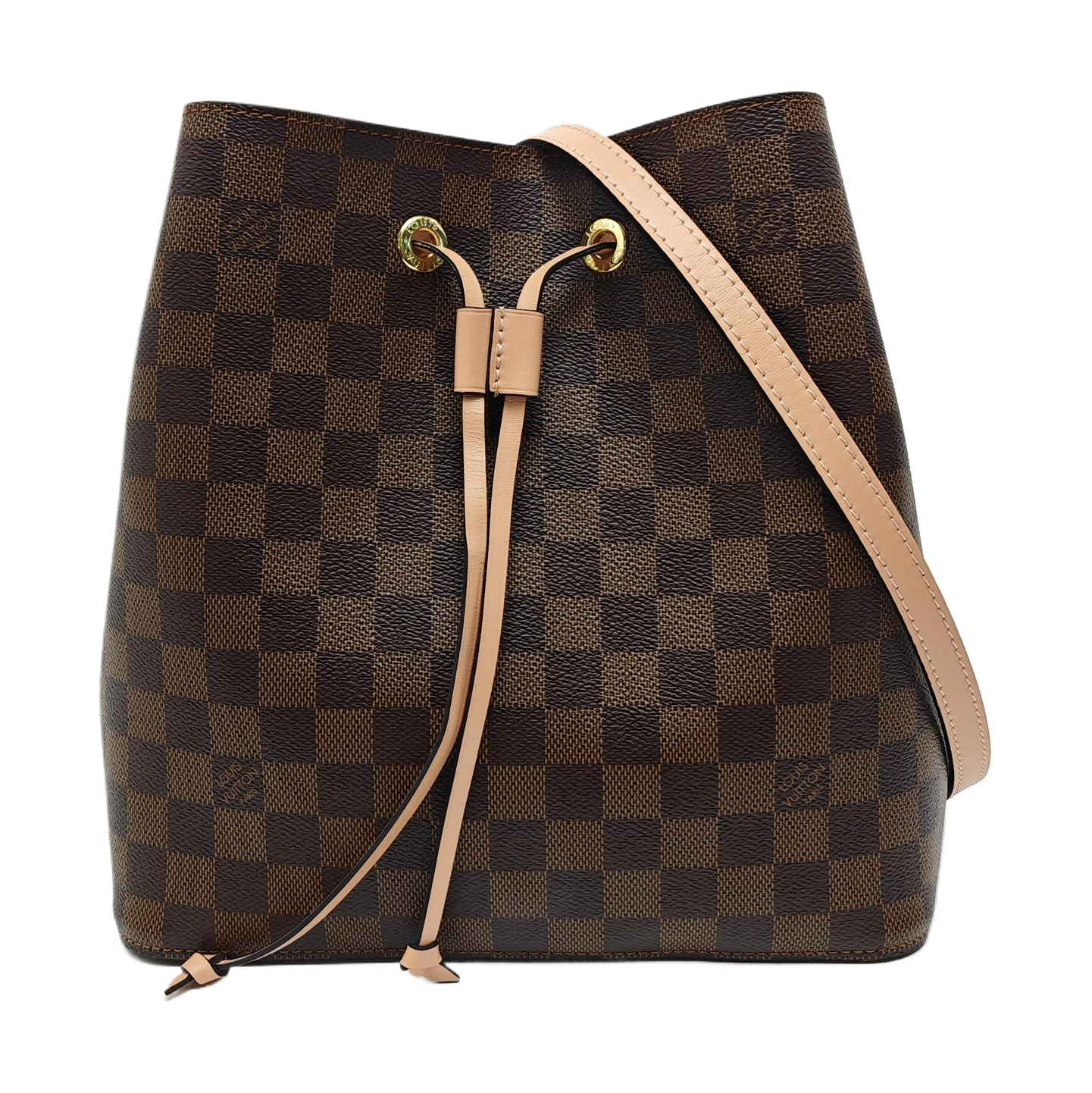 NÉONOÉ MM Damier Ebene Coated Canvas Brown
