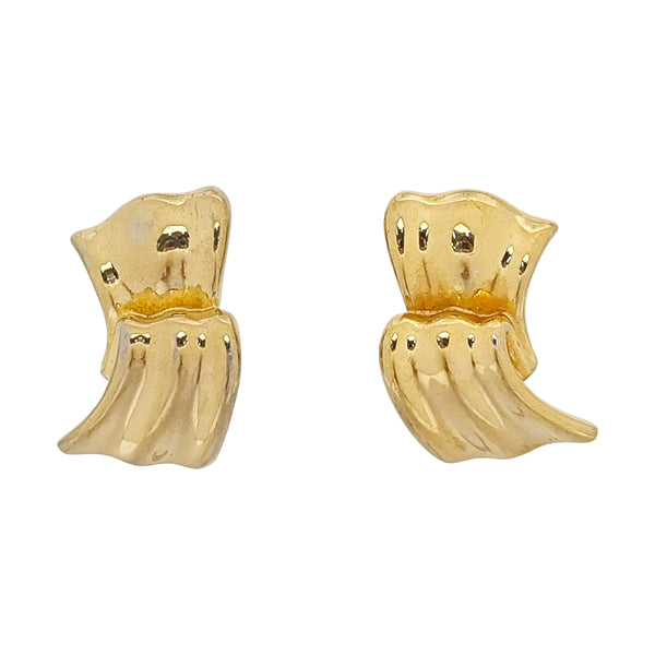 Metal Gold Clip On Earrings